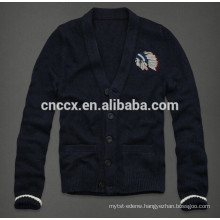 15ASW1047 Cashmere casual knitted sweater cardigan men